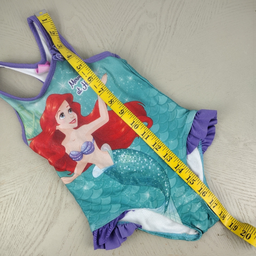 Disney Ariel Girl's One Piece Swimsuit - Picture 4 of 9